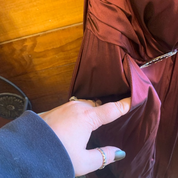 Retro bridesmaids dress , size 12 with boning - Picture 3 of 6